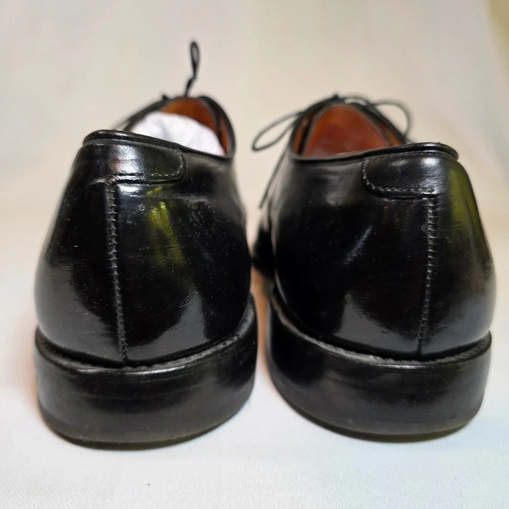 Allen‎ Edmonds Byron Black Leather Cap Toe Oxford Dress Shoes Mens 12 D